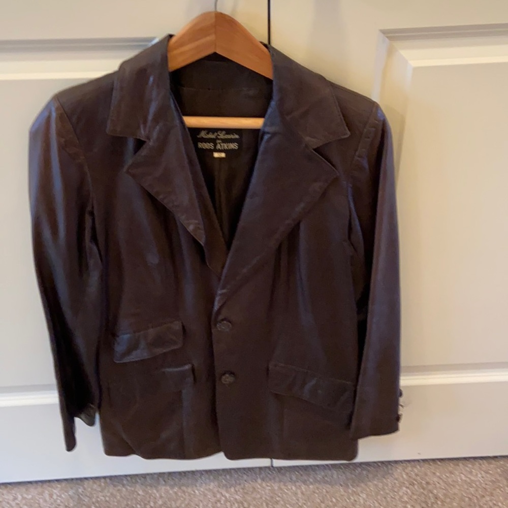 Vintage 70’s Roos Atkins leather jacket size 12